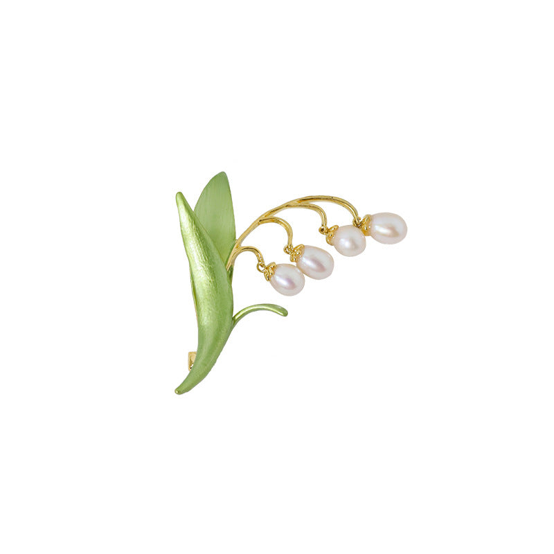 Lily of the Valley Kupferbrosche Grün – Bild 5 | LuxeStyle