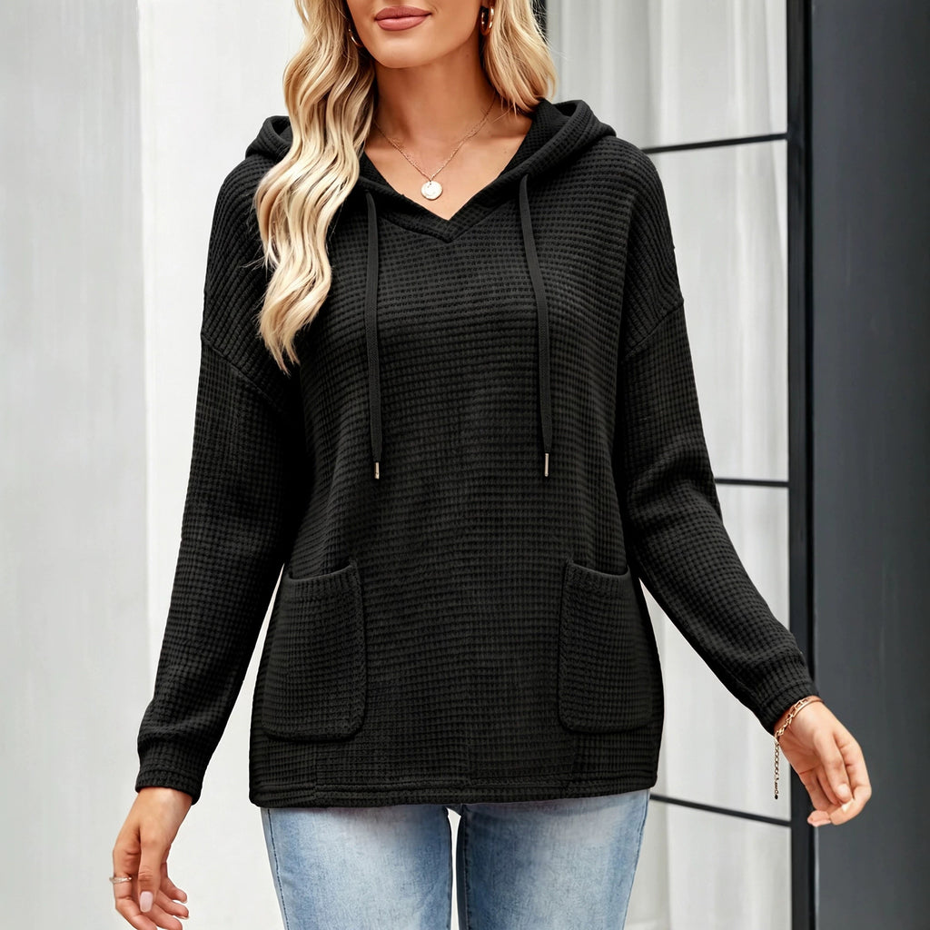 Kapuzenpullover Strick-Top für Damen