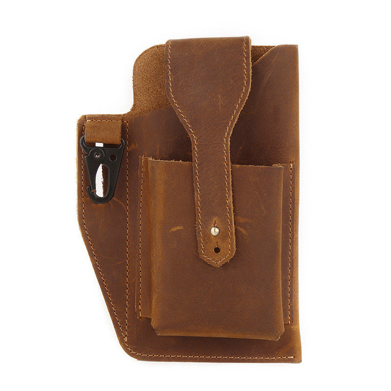 Vintage-Bauchtasche aus Rindsleder für Herren