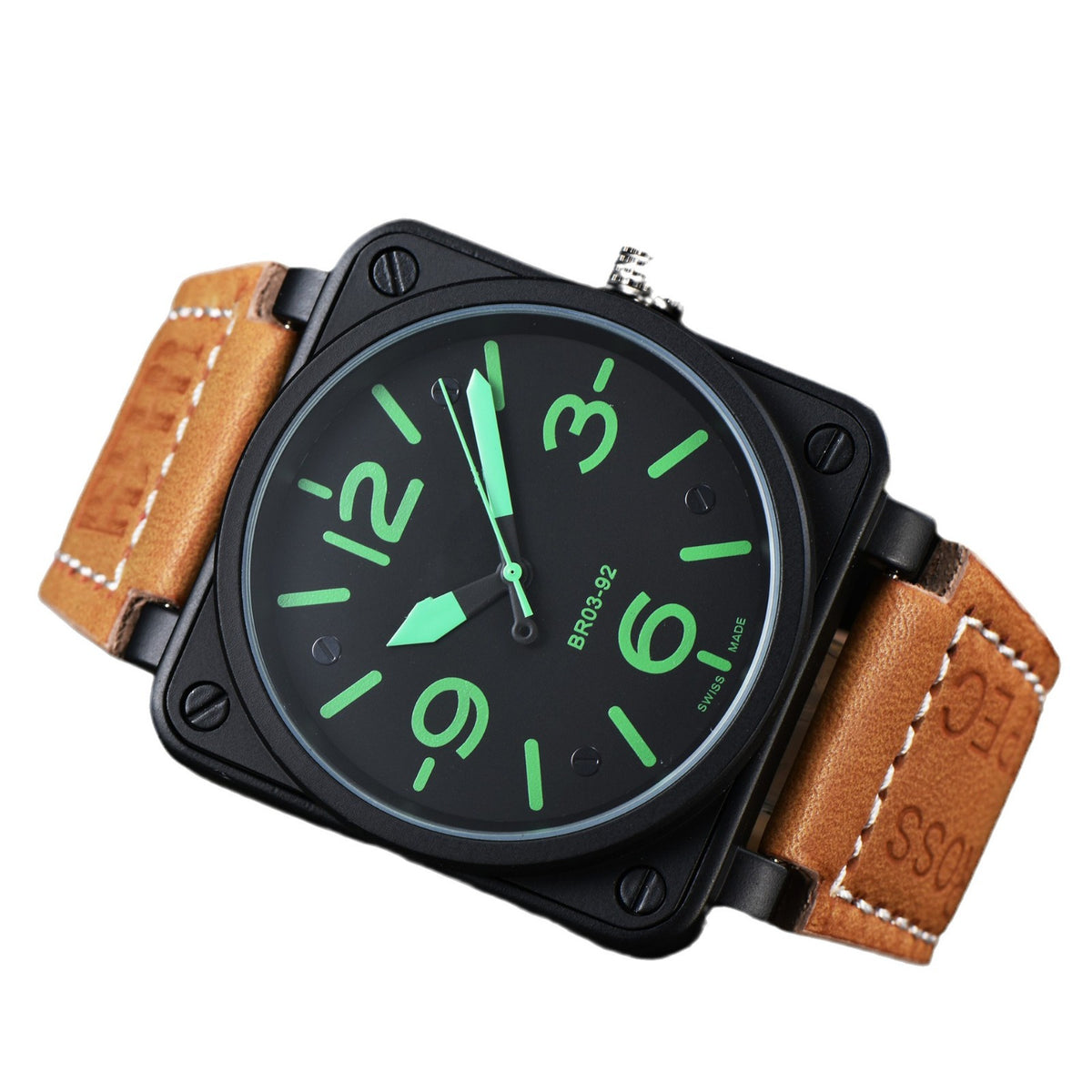 Männliche Automatik-Uhr mit quadratischem Zifferblatt – Bild 2 | LuxeStyle