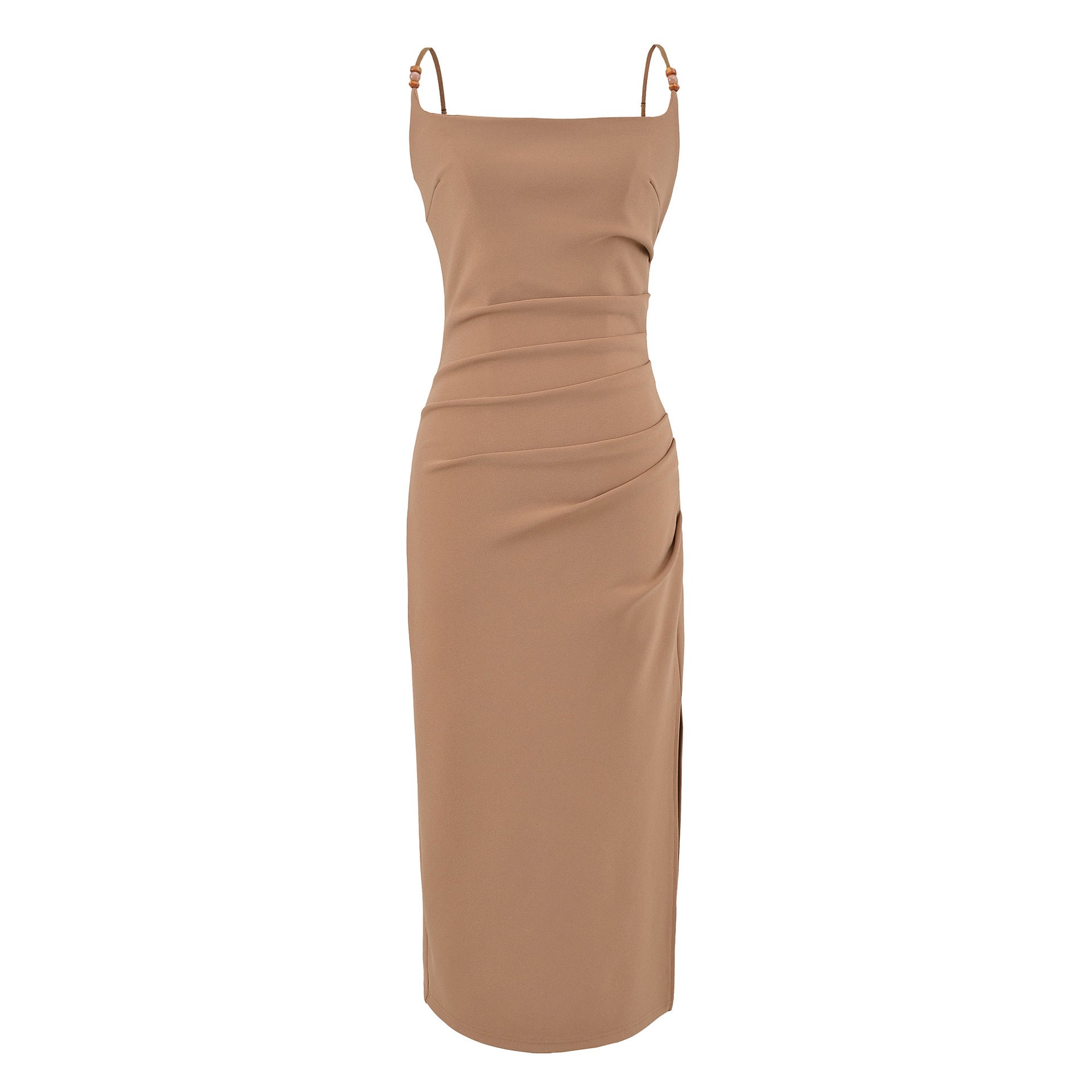 Pleated Midi-Kleid