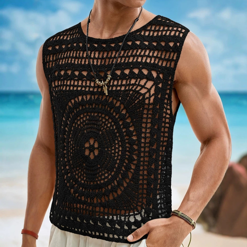 Herren-Pullover mit Rundhalsausschnitt