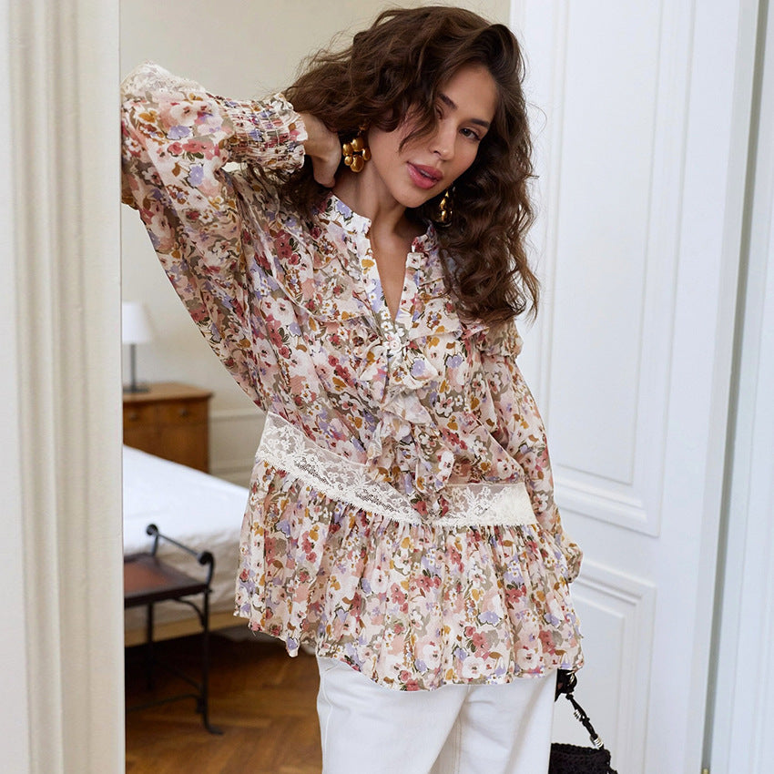 Bedrucktes Shirt im französischen Chic – Bild 5 | LuxeStyle