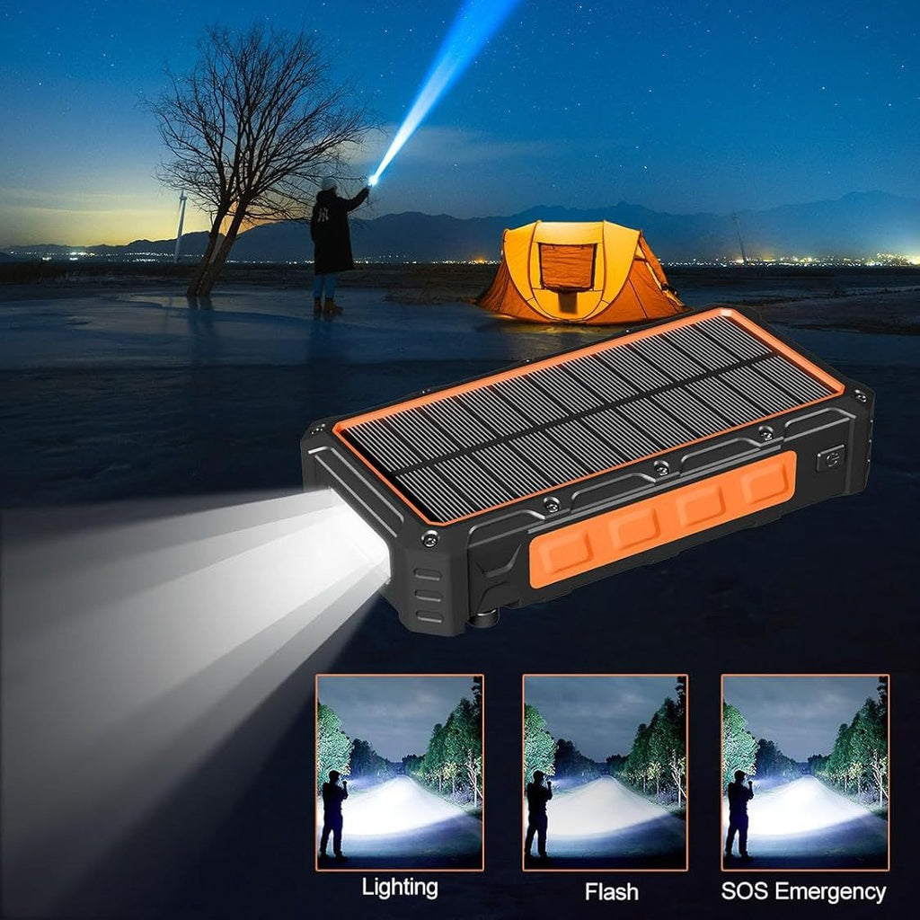 Solar Powerbank mit Kurbel