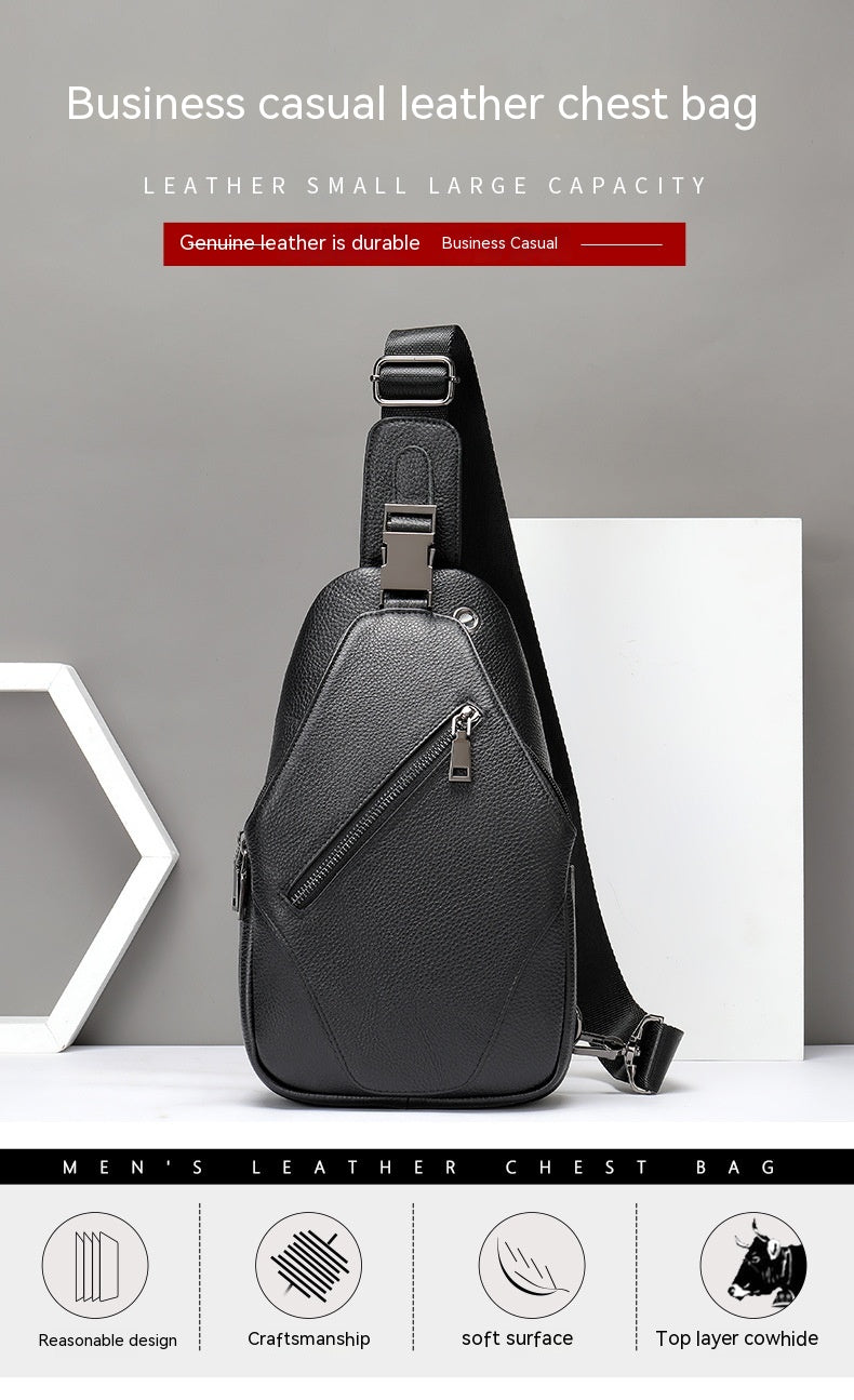 Schwarzes Leder-Taschen-Set – Bild 6 | LuxeStyle