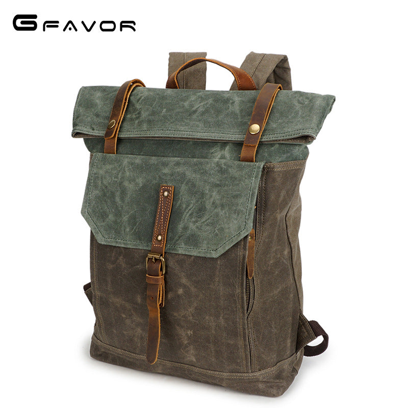 Vintage Rucksack aus Canvas – Bild 4 | LuxeStyle