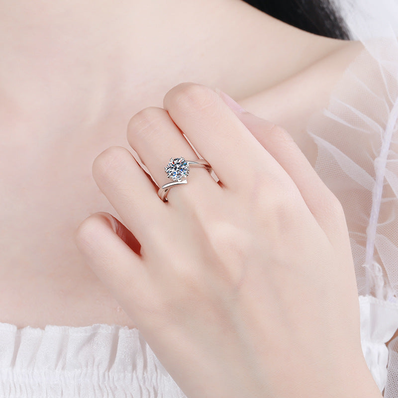 Herz-Ring aus 925 Sterling Silber