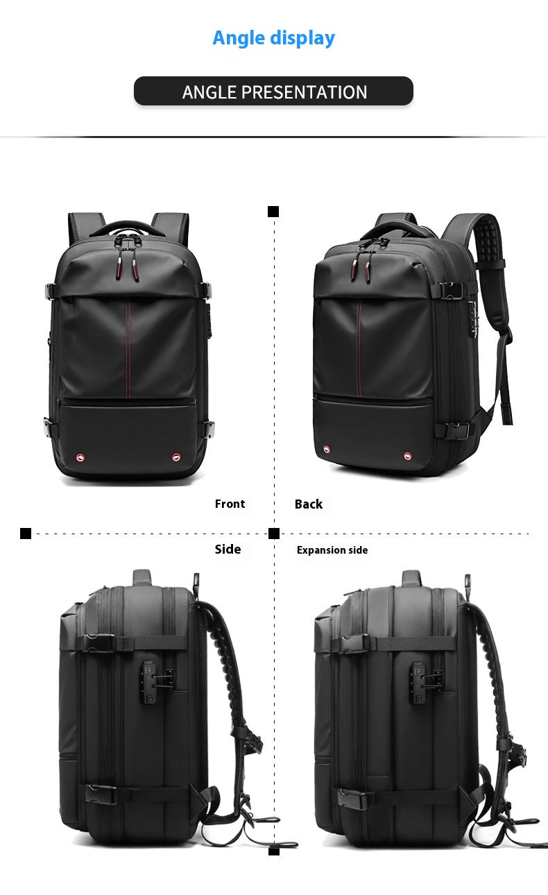 Rucksack Männer 56-75l mit Anti-Diebstahl und Nass-Trockenscheidung – Bild 10 | LuxeStyle