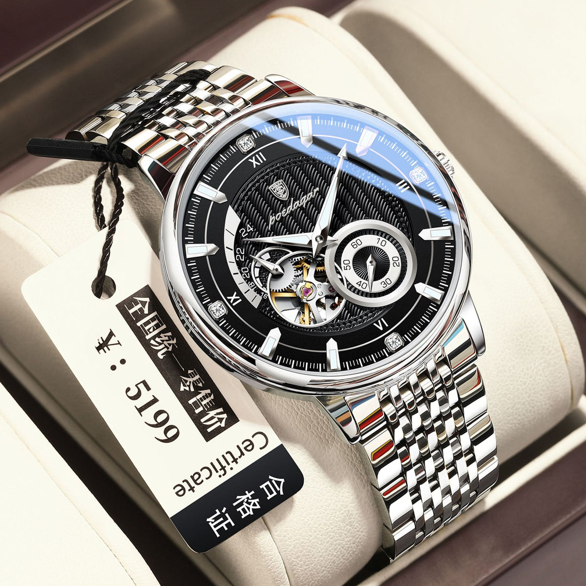 Automatische, wasserdichte Herren-Armbanduhr – Bild 7 | LuxeStyle