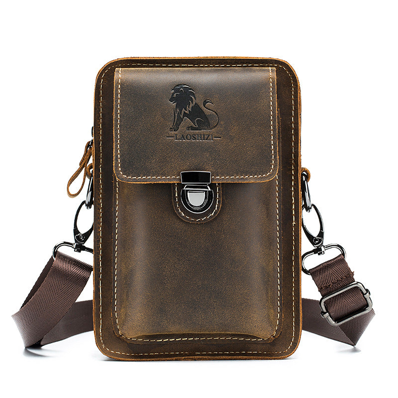 Männer Leder Crossbody Messenger Tasche | LuxeStyle