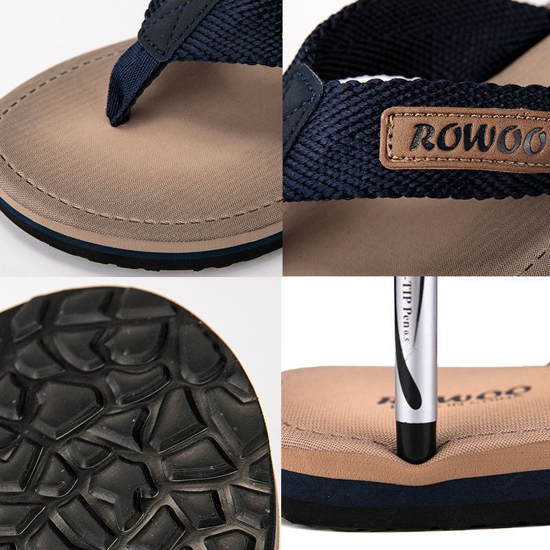 Herren-Strandsandalen mit Stoffriemen
