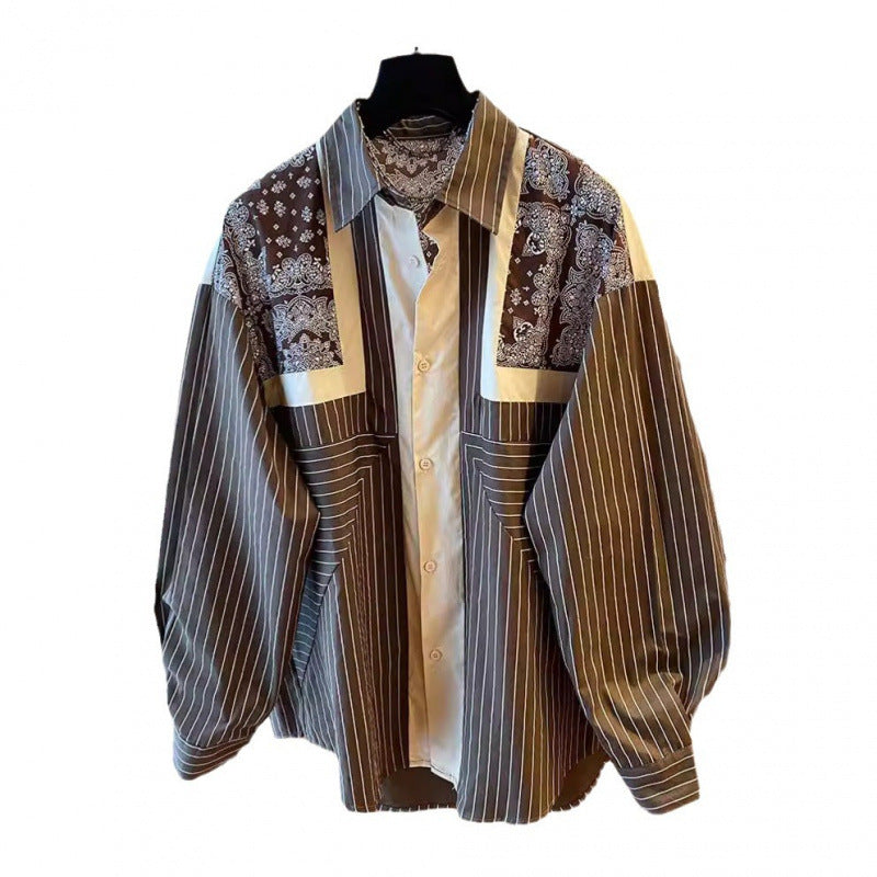 Locker geschnittenes Langarmshirt mit Ethno-Print – Bild 5 | LuxeStyle