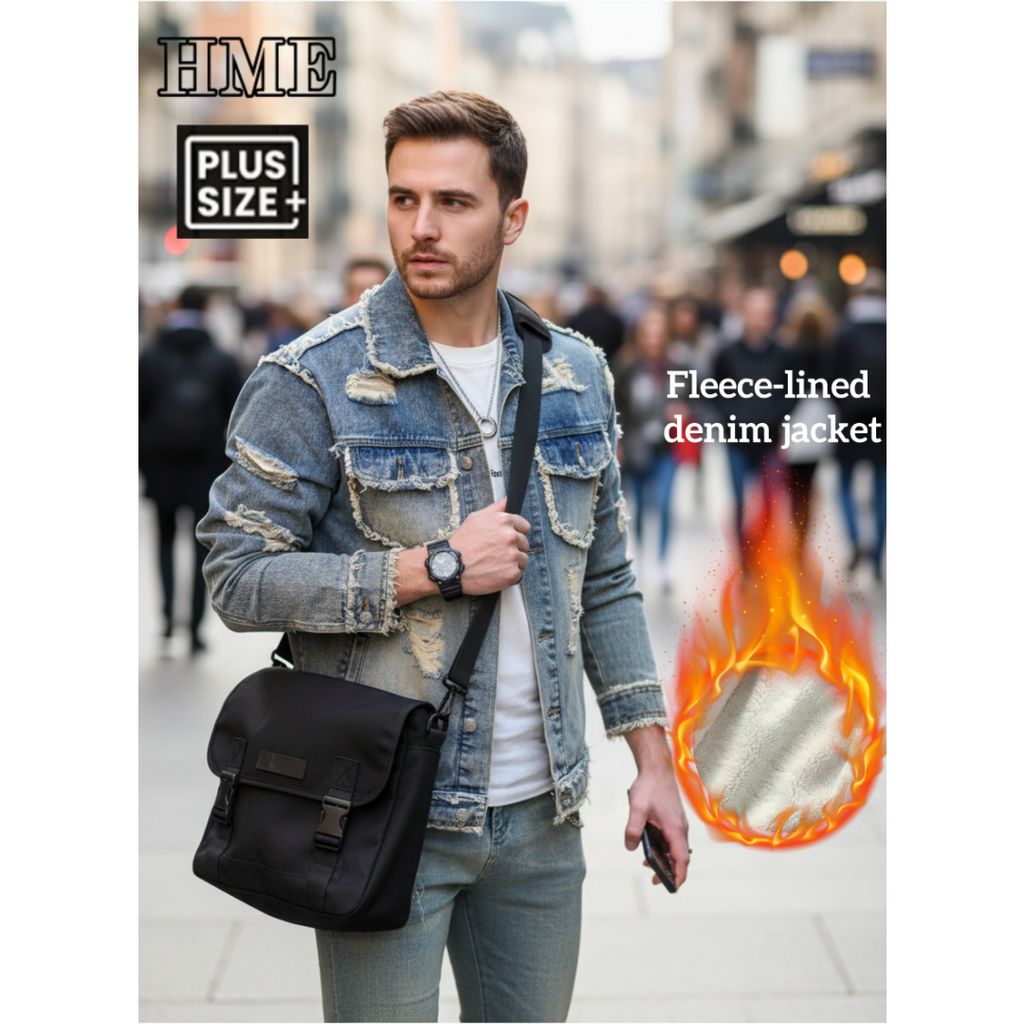 Gut sitzende Jeansjacke für Herren – Ansicht 7