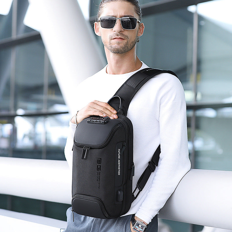 Einseitige Crossbody-Umhängetasche Herren | LuxeStyle