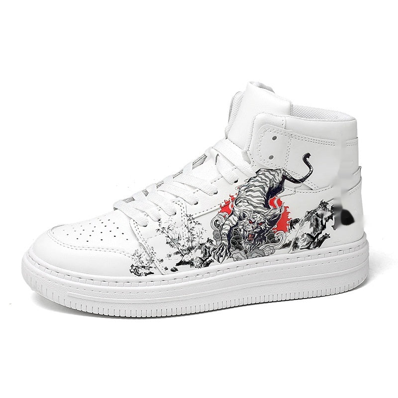 High-Top Sneaker mit Tiermuster – Bild 7 | LuxeStyle