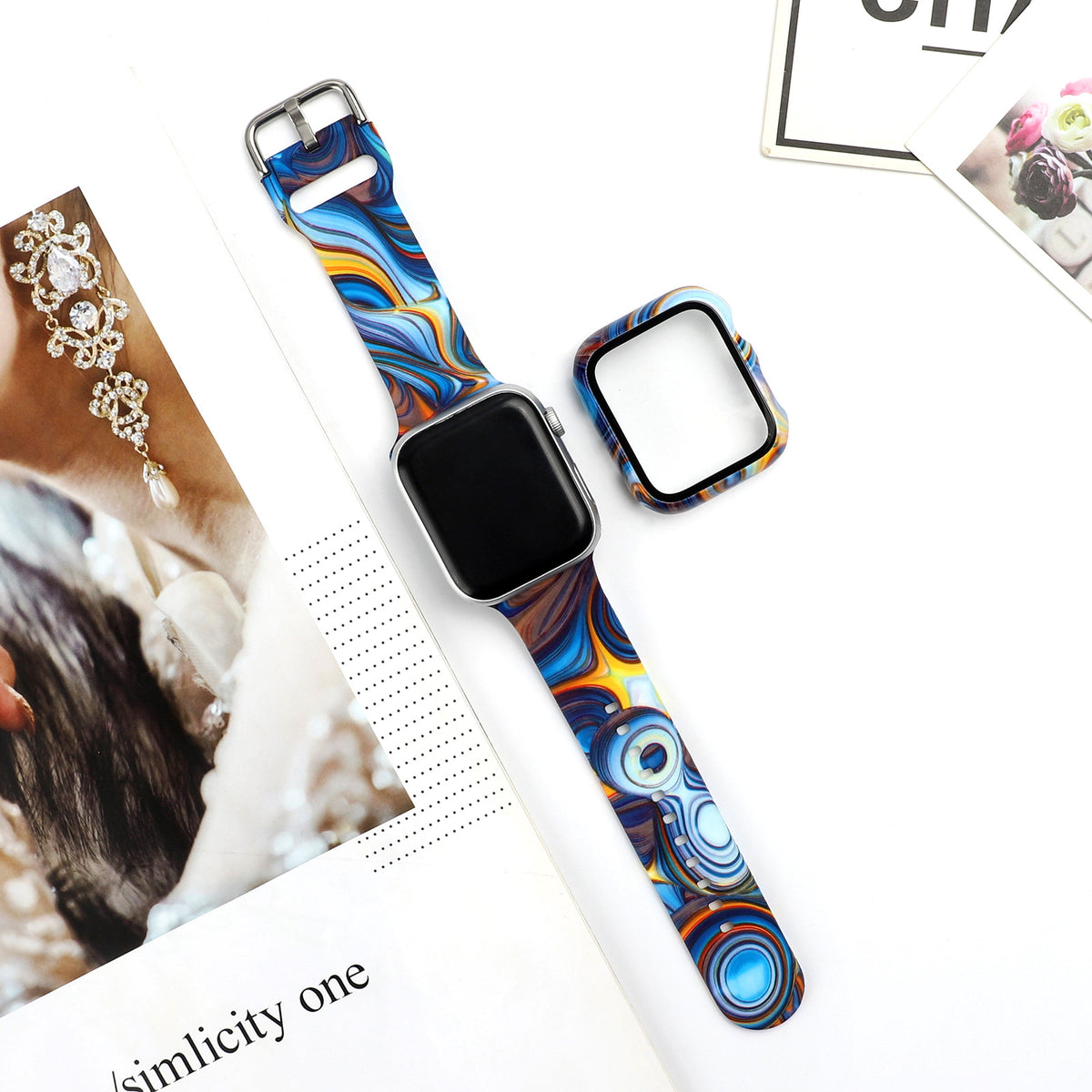 Silikon-Armband für Apple Watch mit Print – Bild 12 | LuxeStyle