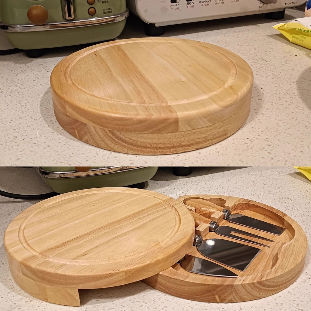 Käsemesser-Set mit Holzbox, 4-teilig – Ansicht 5