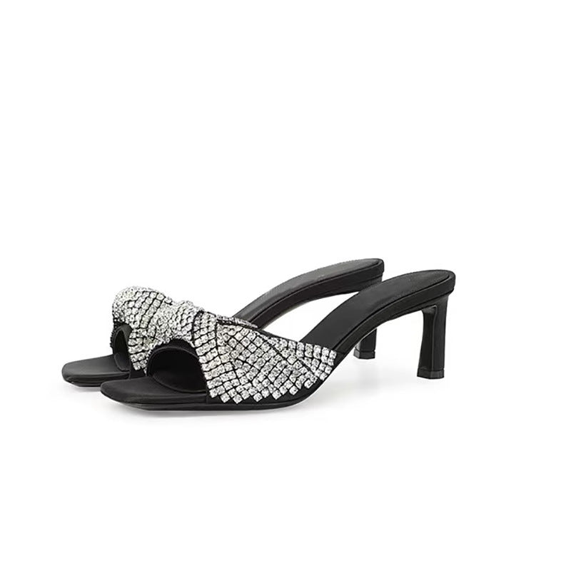 Rhinestone Bow Stiletto Sandalen – Bild 4 | LuxeStyle