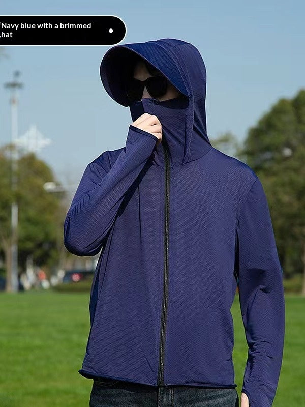 Ice Silk UV-Schutzjacke mit Kapuze für Herren