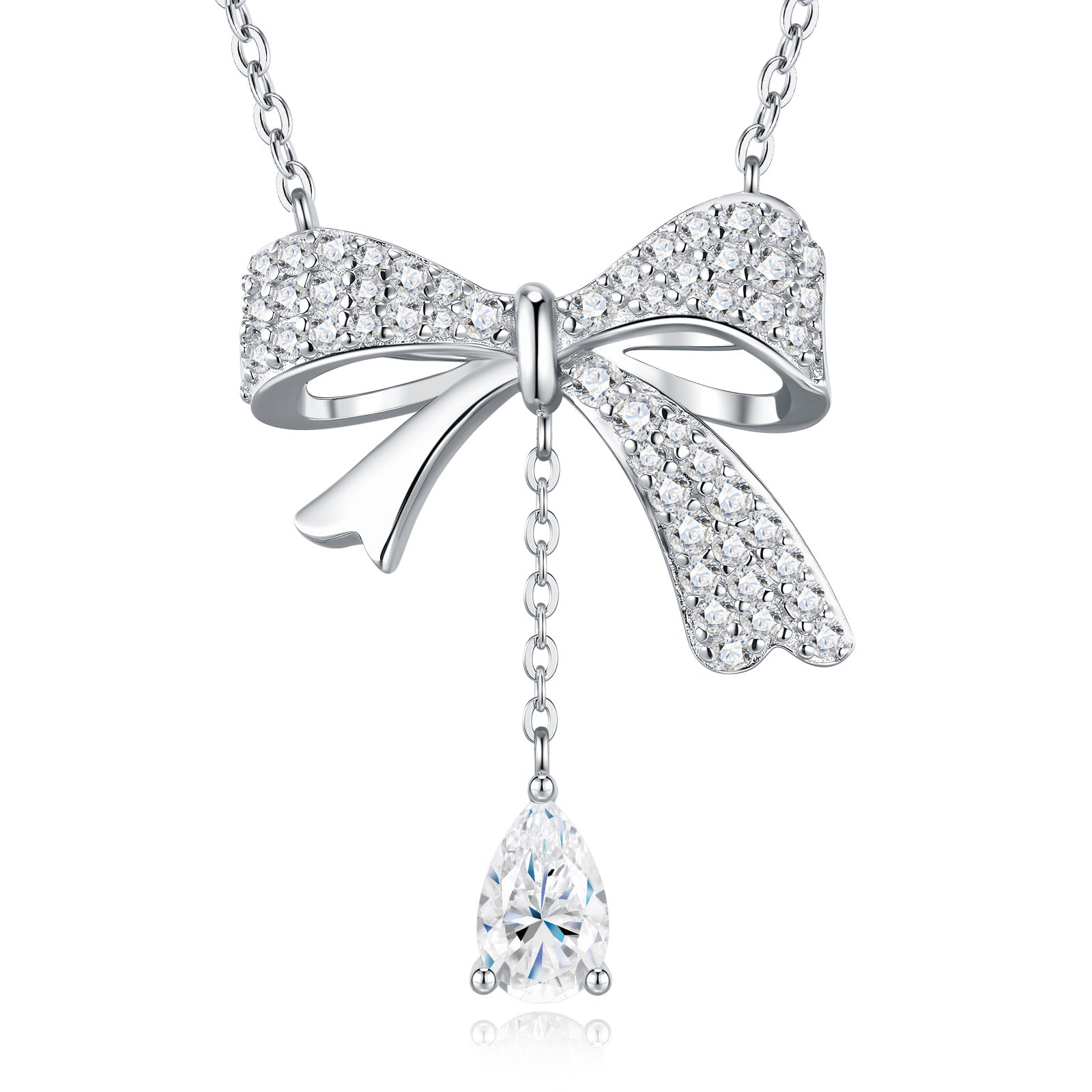 Schlüsselloch-Kette S925 Silber Tassel Platin-beschichtet Instagram-St