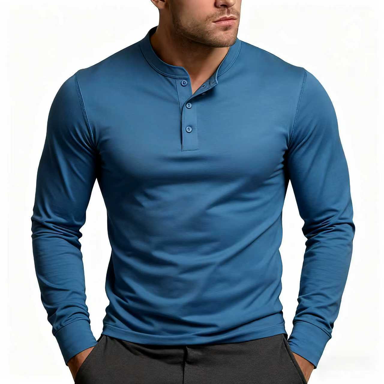Herren Langarmshirt Europäisch/Amerikanisch