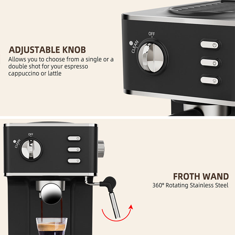 Halbautomatischer Milchschäumer für Kaffeemaschine – Bild 3 | LuxeStyle