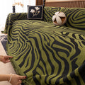 Chenille-Sofabezug mit Leopardenmuster