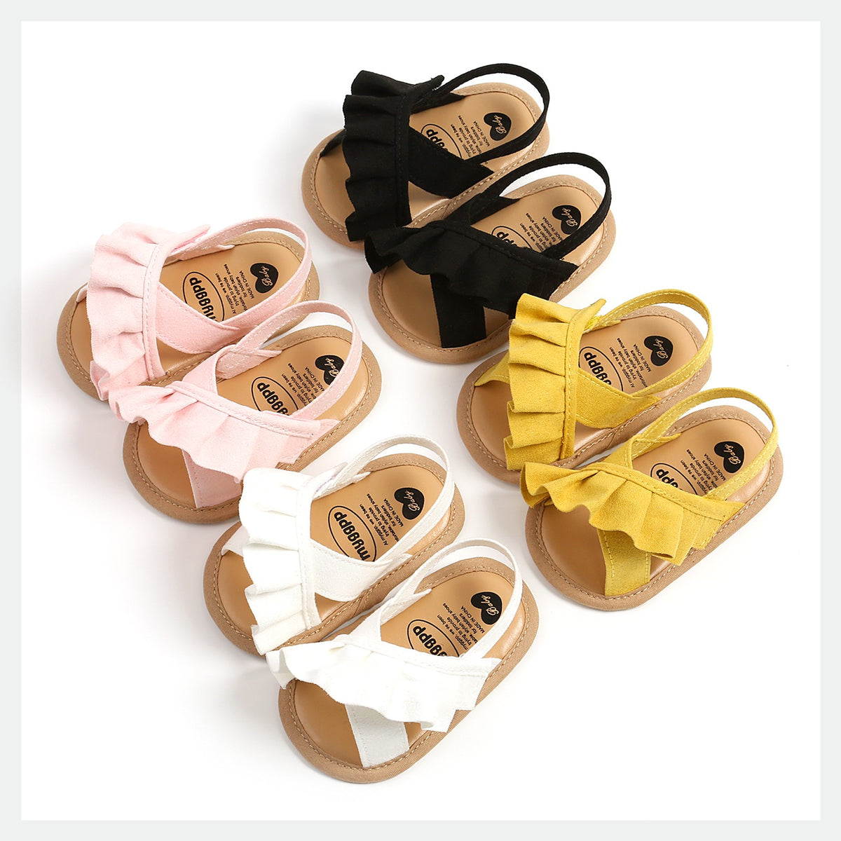 Baby Mädchen Sandalen mit Rüschen – Bild 6 | LuxeStyle