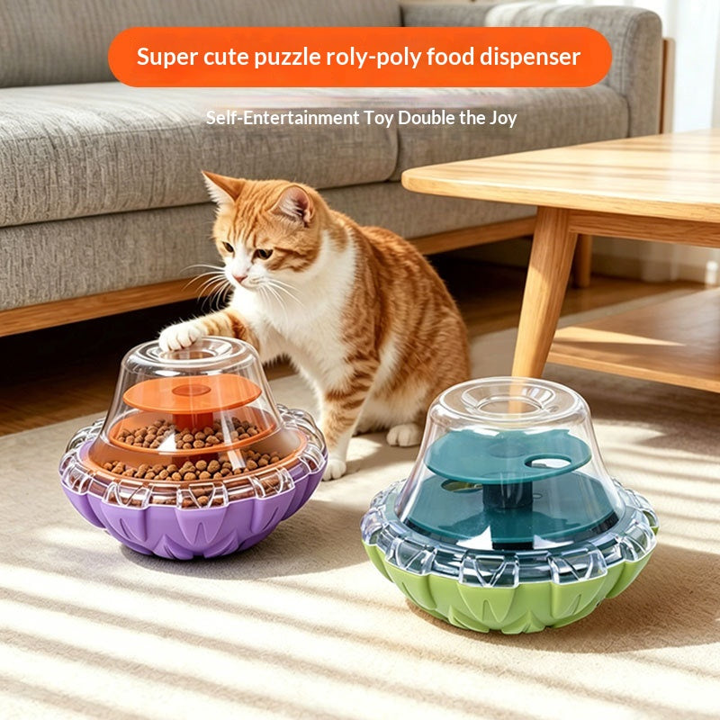 Futterspender-Spielzeug gegen Stress für Katzen