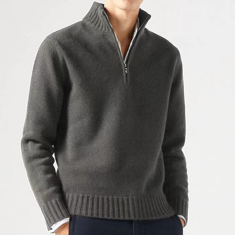 Winterpullover Slim Fit Wollmischung