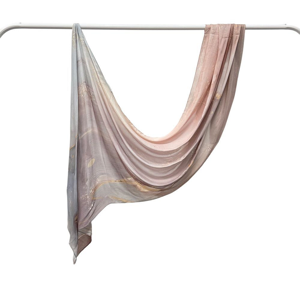 Kopftuch aus Modal-Baumwolle mit Marmor-Print – Bild 10 | LuxeStyle