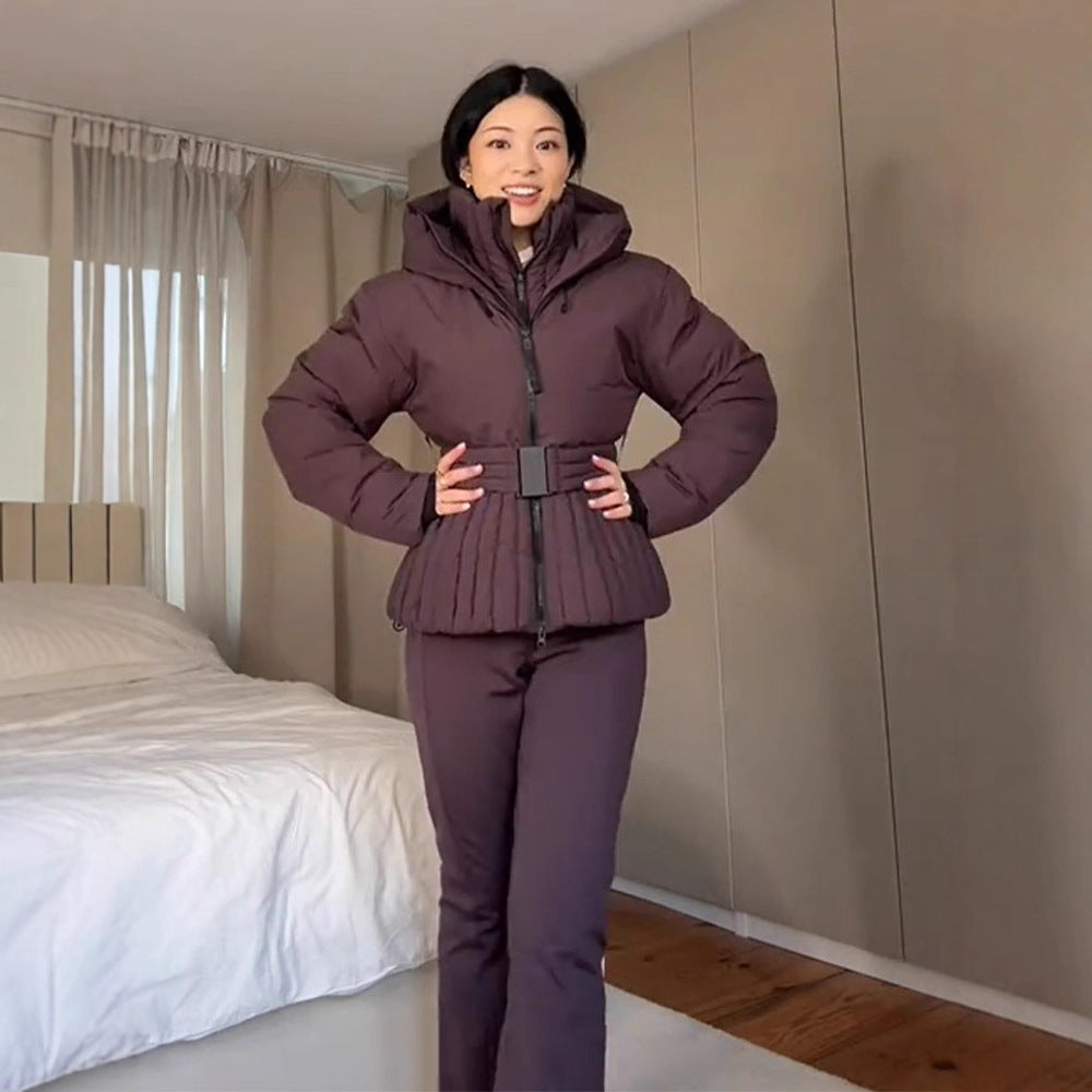 Kurze Baumwolljacke mit Gürtel – Bild 2 | LuxeStyle