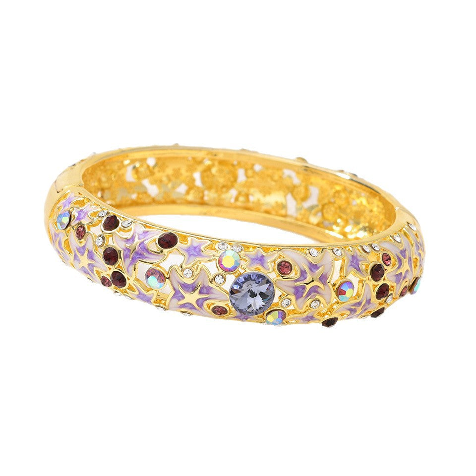 Armband Seestern Emaille Diamant-besetzt – Bild 7 | LuxeStyle