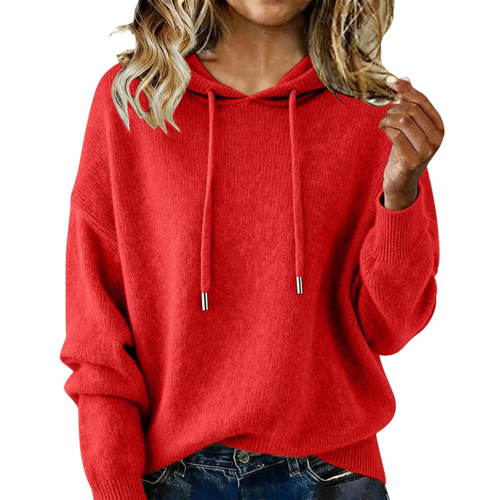 Hooded Pullover Sweater für Damen