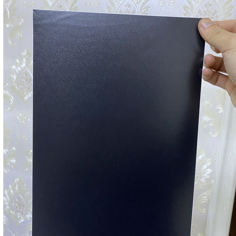 Mattschwarze PVC-Etiketten A4, selbstklebend