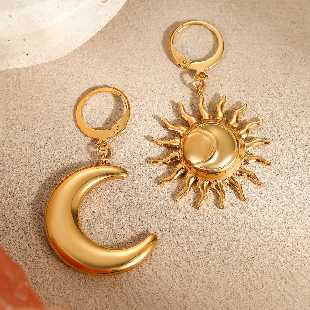 Vintage-Ohrhänger mit 18k-Gold-Finish