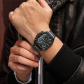 Herren Quarzuhr, eckig, Edelstahlarmband – Bild 1 | LuxeStyle