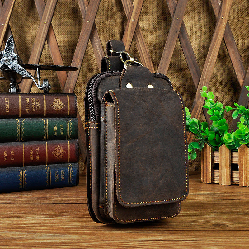 Kleine Gürteltasche aus Leder – Bild 9 | LuxeStyle