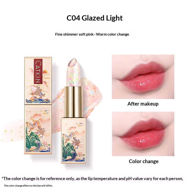 Farbwechselnder Lippenbalsam mit Feuchtigkeit