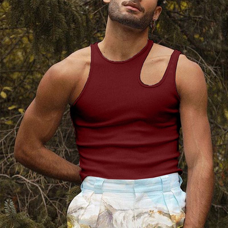 Herren Camisole Unterhemd Slim-Fit