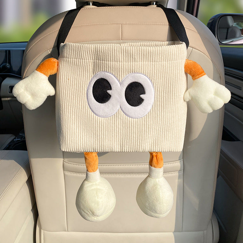 Kombi-Abfalleimer & Papiertuchbox für Auto