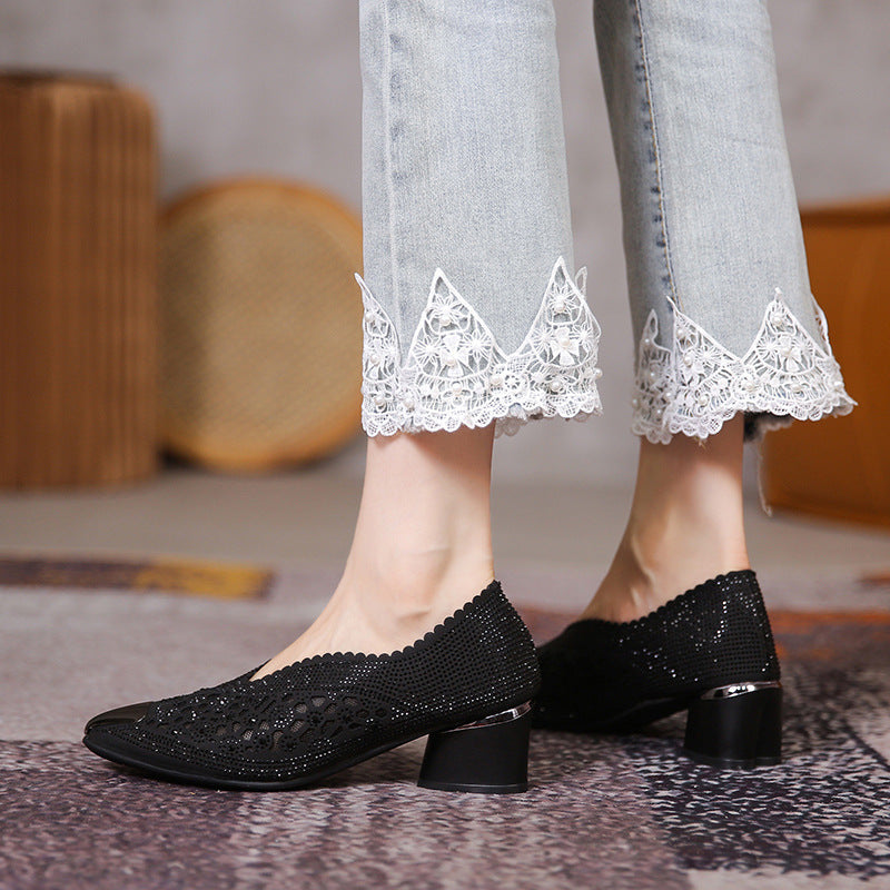 Pumps mit Mesh & Strass – Bild 3 | LuxeStyle