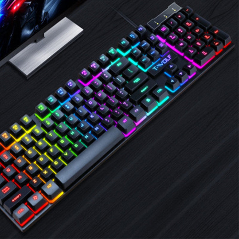 RGB-Gaming-Tastatur mit schwebenden Tasten