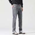 Klassische Slim Fit Retro Jeans Grau