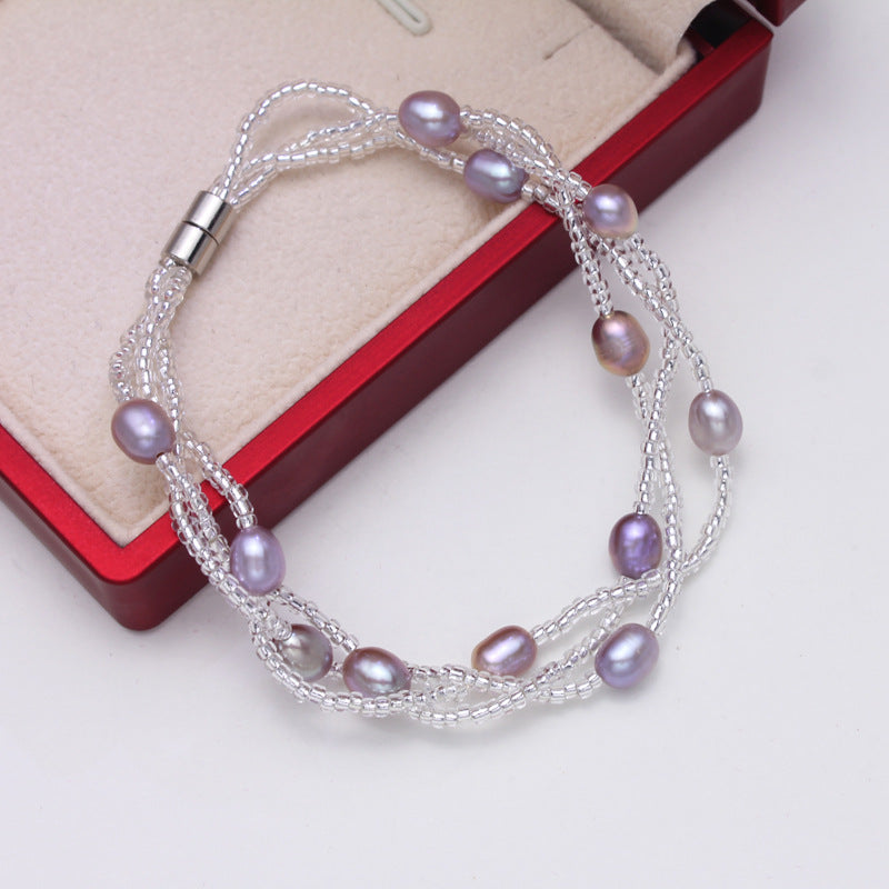 Armband aus Süsswasserperlen