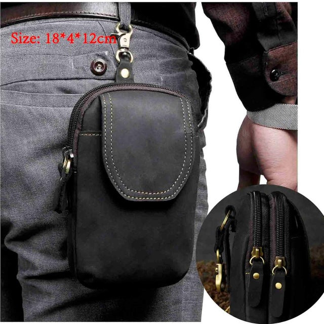 Kleine Gürteltasche aus Leder – Bild 6 | LuxeStyle