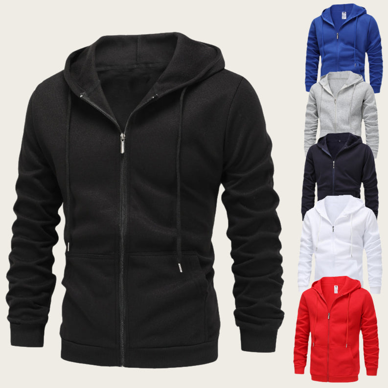 Samt-Kapuzenpullover für Herren