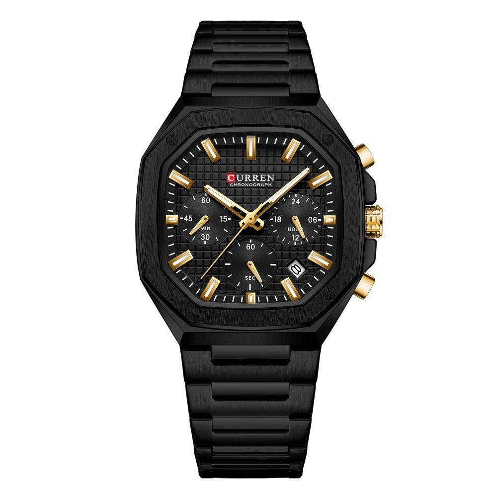 Unisex-Armbanduhr mit Sechshandigem Kalender und Wasserdicht