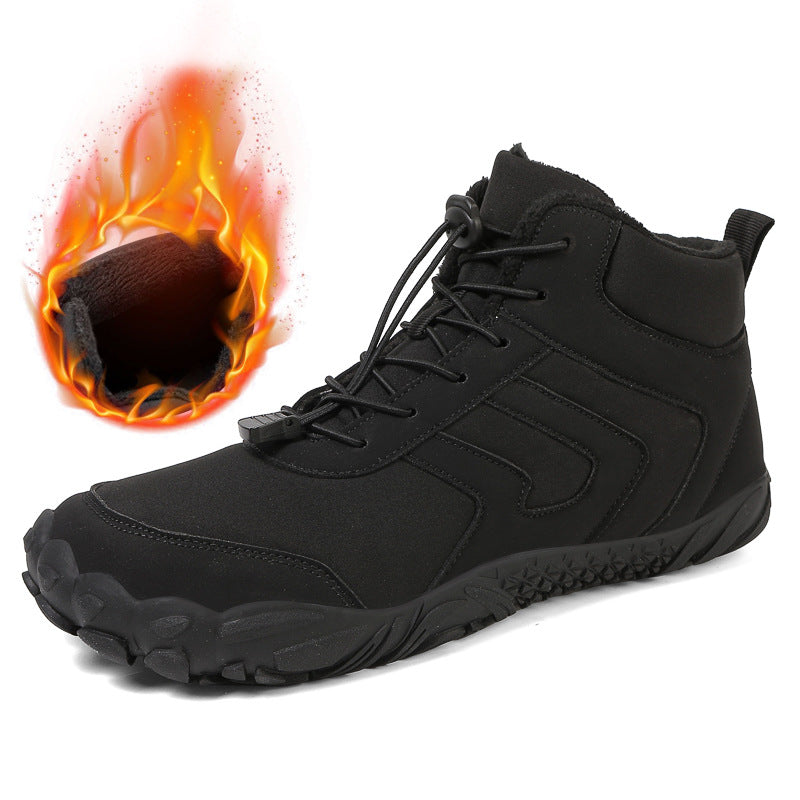 High-Top Sneaker mit Baumwoll-Polster und Samt – Bild 3 | LuxeStyle