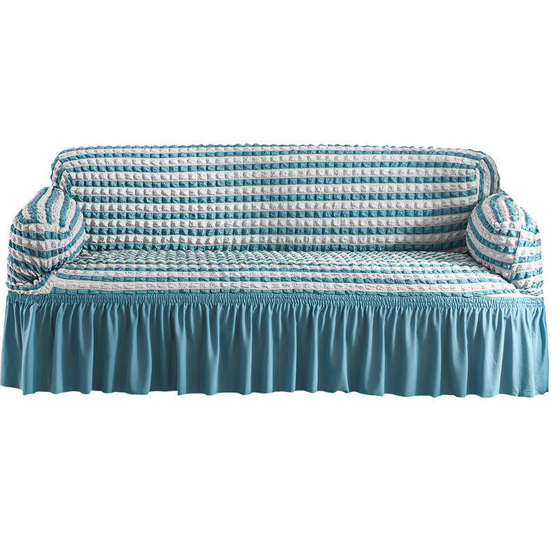 Sofaüberzug aus Seersucker-Stoff – Bild 8 | LuxeStyle